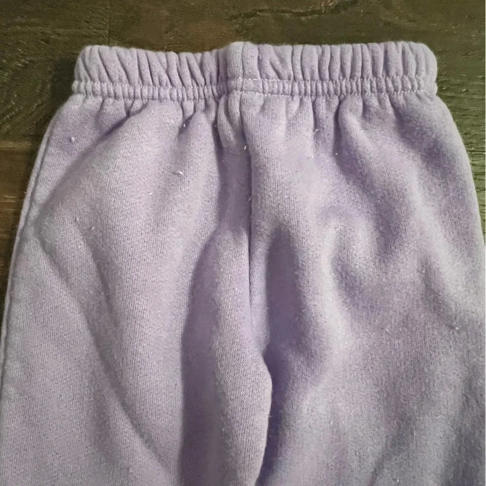 Vintage 12 month baby girl bundle lot purple pants and short sleeve shirt